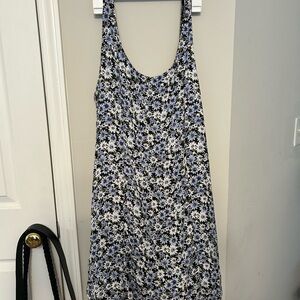 American Eagle Outfitters Black and White Sleeveless Sundress